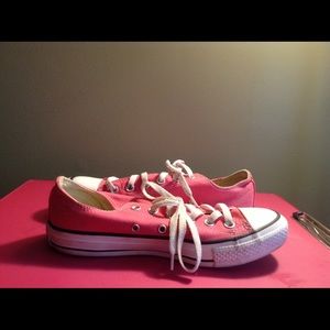 Pink Converse, women's size 8